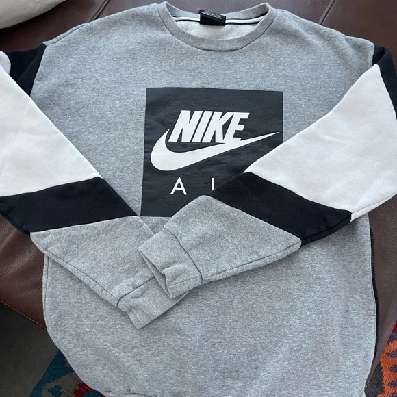 Nike Men's Sportswear Nike Air Fleece Crewneck Sweatshirt S - Picture 2 of 16